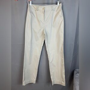 Jones New York Signature Cotton Flat Front Stretch Pants- Sz 12
